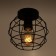Nola chandelier 1x60W E27 Black 18x18x14 cm Bayerlux