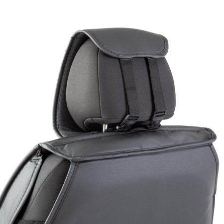 Frame caps for the front seats Car Performance, 2 pcs, eco-leather, black and red-3