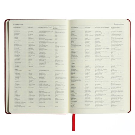 Diary of Leduced A5, 160 sheets MEGAPOLIS VELVET, solid cover, artificial leather, lies, on an elastic band, tinted block 70 g/m2, red-11