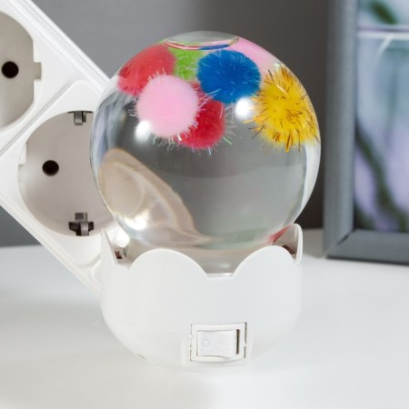Nightlight "balls" LED white 7x7x11 cm Risalux-2