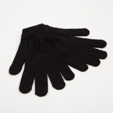 Male gloves, black color, size 20