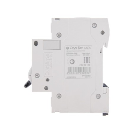 The circuit breaker SE CITY9 SET, B, 63 A, 1P, 4.5 KA, 230 V-4