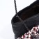 Soper bag with zipper, black color
