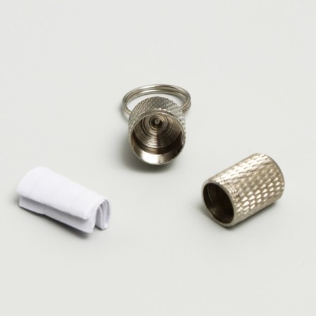 Address - capsule for a note increased, embossed, 1 x 2.4 cm-1