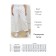 Female trousers, size 68, white color