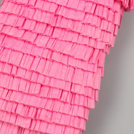 Braid decorative paper "skirt" pink width 3 cm winding 2 m-2