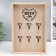 Decorative wood hooks 6 hooks "Heart with keys" Bezh 30x20x3 cm