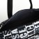 Sports bag with lightning, 2 pockets, long belt, black/white color