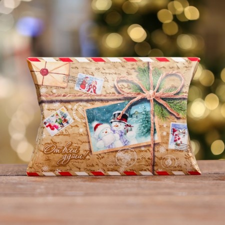 Self -assembly box "Snowman" 11 x 8 x 2 cm-1