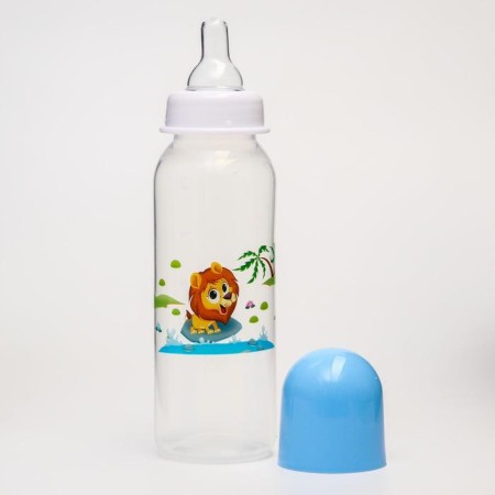 A bottle for feeding "Funny Animals", a classic throat, 250 ml., 3 months, MIX colors-1