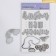Cardboard stickers with foil "our baby"