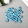 Beads for creativity plastic "Eye from the evil eye - blue" set of 30 pcs 0.7x1x1 cm