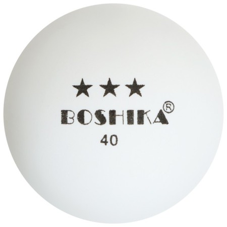 Boshika table tennis ball, d = 40 mm, 3 stars, white color-2