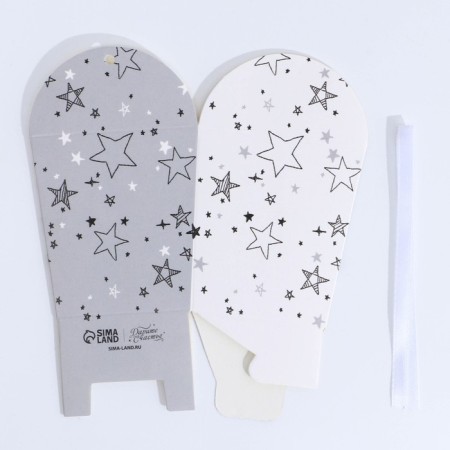 Bonbonniere box, gift packaging, “stars”, 7.5 x 8 x 7.5 cm-6