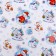 Glossy packaging paper "White bears", 70 x 100 cm