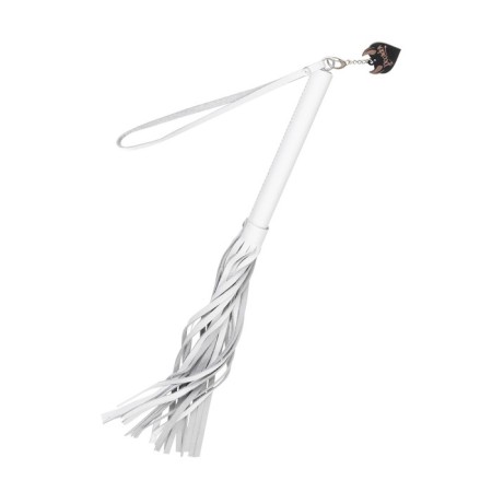 Pecado BDSM label, white hilt, white whips, genuine leather-2
