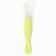 Spoon for children silicone for feeding, green color