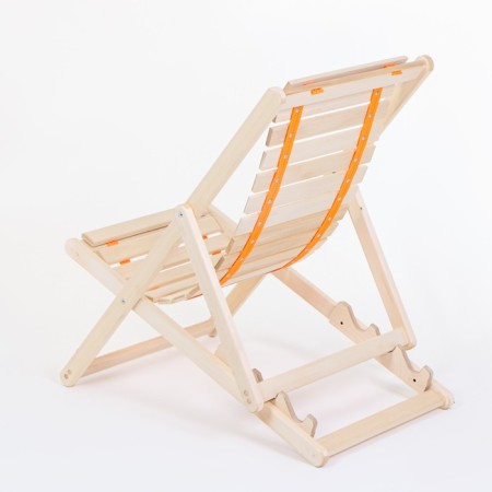 Flexible deck chair, 60 × 140 × 75cm, from linden-2