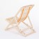 Flexible deck chair, 60 × 140 × 75cm, from linden