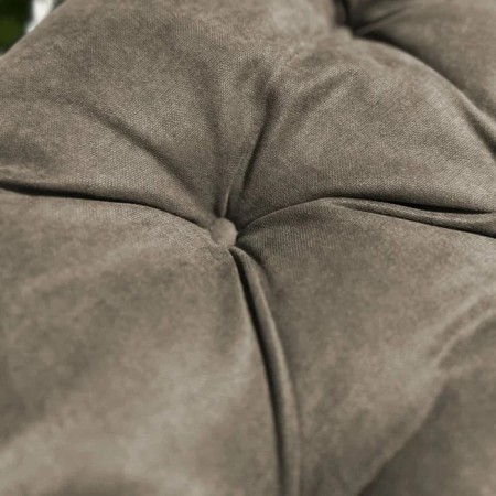 Pillow for swing "Tina", diameter 60 cm, dark beige color-4