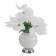 Night Poansettia 9XLED 4000K white 15x15x40cm Risalux