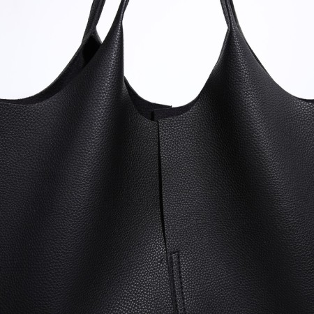 Female bag Textura, chover, large size, black color-4