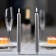 LED candle wax "gray", 2x25 cm, AAX2 (not in set.), Set 2 pcs, t/white
