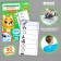 Set of thermobir for clothing "Funny cat", 30 pcs