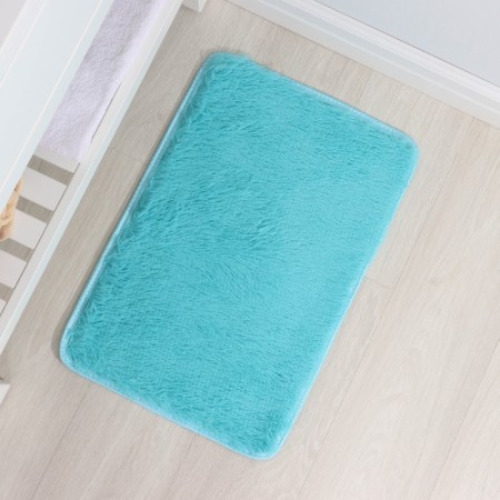Fluffing shaft rug, 40 × 60 cm, blue color-5