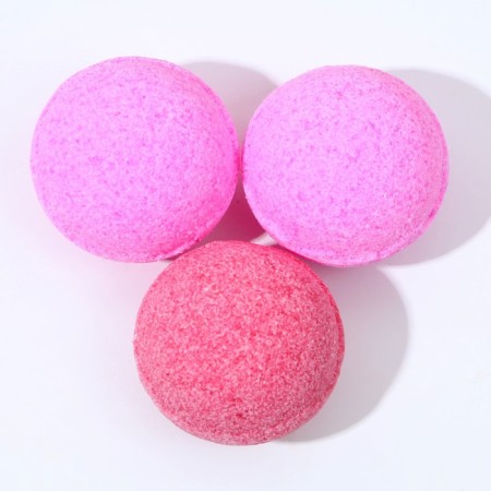 Gift set of cosmetics "Miracles", a bathtub bomb 3 x 40 g, champagne aroma, pure happiness-1