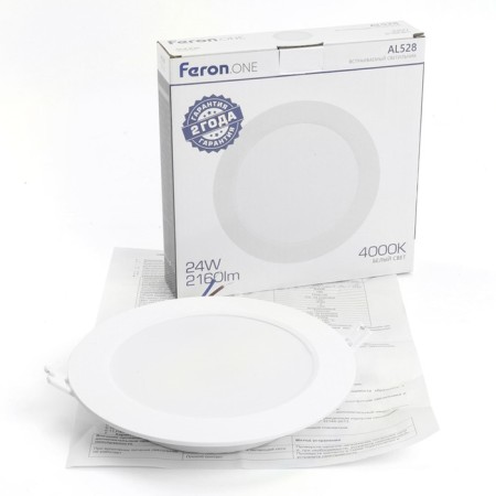 The built -in LED LED Feron AL528, IP40, LED, 24 W, 171x171x29 mm, white color-7