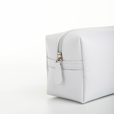 Lightning cosmetic bag, Textura, white color-4