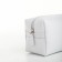 Lightning cosmetic bag, Textura, white color