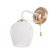Bra "Miley" 1x60W E27 white, gold 21x12x26.5cm