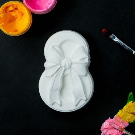 Figure for coloring "Eight with a bow" White, 9x2.5x6cm