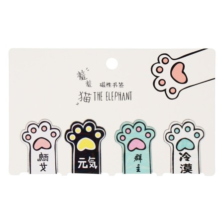 A set of magnetic bookmark for books Calligrata 4 pieces, "legs", mix-3