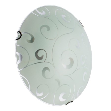 Lamp Ornament 2x60W E27 Chrome 30x30x8 cm