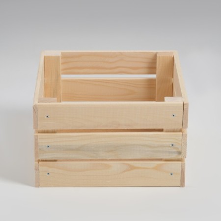 Box wooden box for racks with a depth of 25x25x15 cm-3