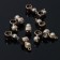 Holder for pearls "Pearl" 2.6 × 1.2 × 1 cm, (set 10 pcs.), The color is white in gold