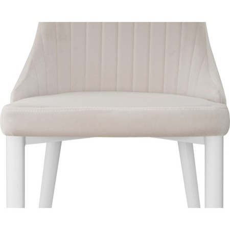 CHART STARAL CARA Kora Metal/velor, white/beige 47x57x89 cm-8