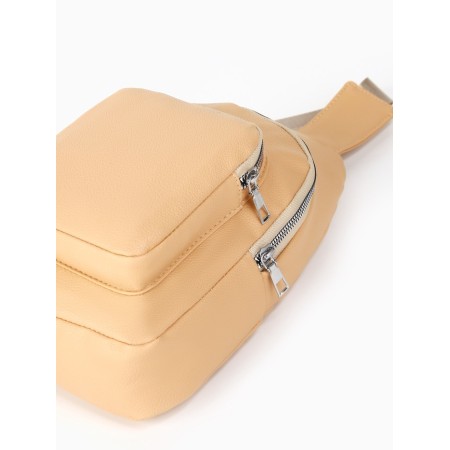 Backpack-sling, 18*5.5*29 cm, lightning department, 1 n/pocket, beige-1