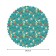 The tablecloth "Halloween party", Round, Saten, D = 150 cm