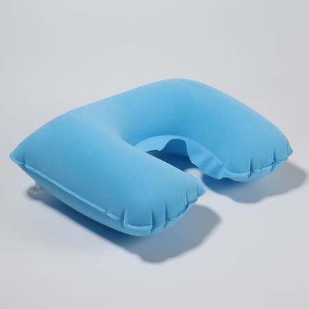 Pillow for neck is road, inflatable, 38 × 24 cm, blue color-2