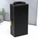 Casket wood, leatherette to the bottle "premium" 3 dark-brown items 35x11x17.5 cm