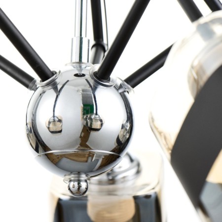 Svetogor chandelier "Morning" 5x60W E27 black-3