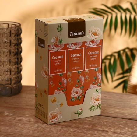 Incense "tulasi" 15 fragrances coconut-1