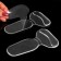 Five -holders for shoes, with a grip, on an adhesive base, silicone, 14 × 8.5 cm, steam, color transparent