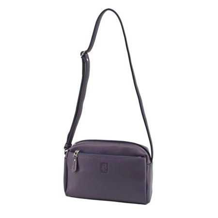 Female bag, artificial leather, purple 27x9x20 cm