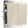 Cross switch W1123003, double -key, ivory