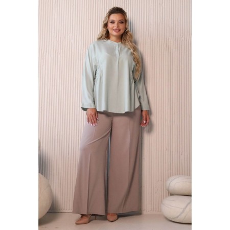 Female blouse, size 52, mint color-8